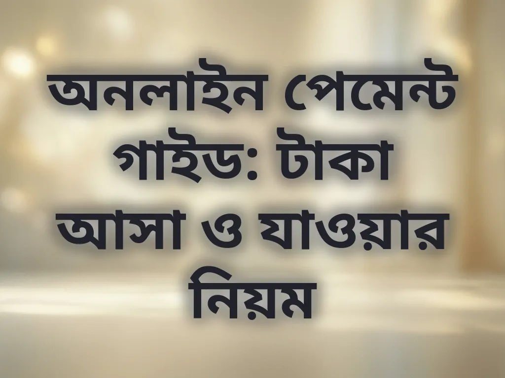 অনলাইন পেমেন্ট গাইড
